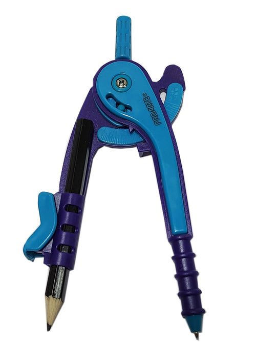 Compás Escolar Morado/Azul Proarte