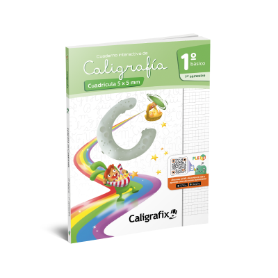 Libro Caligrafía Cuadrícula 1 Básico 1er Semestre Caligrafix