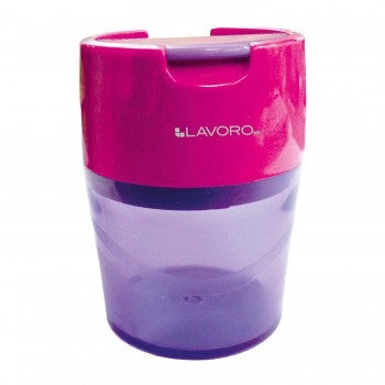 Sacapunta Doble Metálico con Depósito Lavoro (Rosado - Morado)