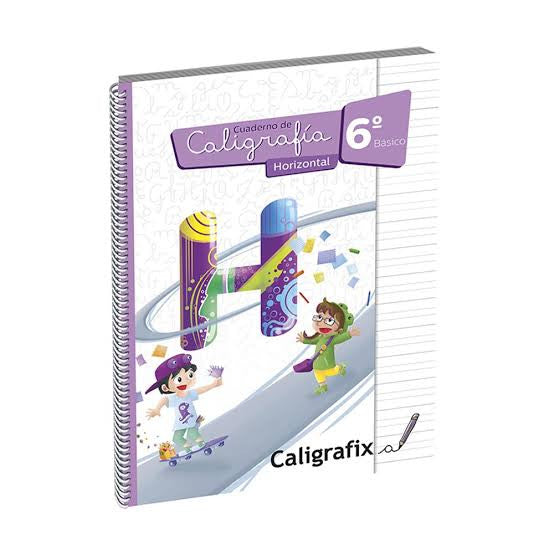 Libro Caligrafía Horizontal 6to Básico Caligrafix