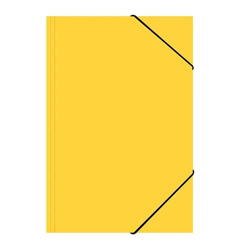 Carpeta Con Elástico Color Amarillo