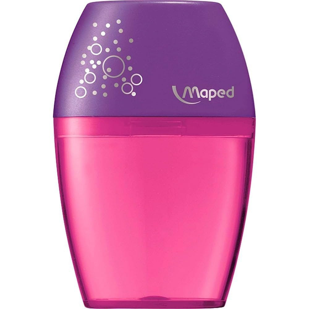 Sacapuntas Simple Maped con Depósito Rosado