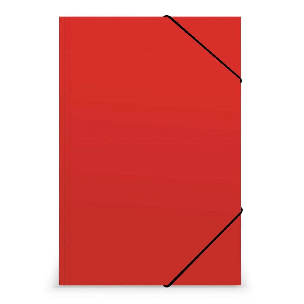 Carpeta Con Elástico Color Rojo