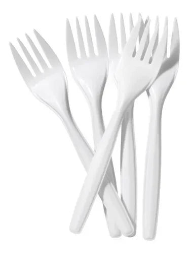 Tenedores Plásticos Desechables | 12 Unidades