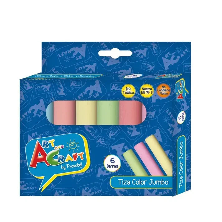 Tiza Jumbo 6 Colores Art & Craft