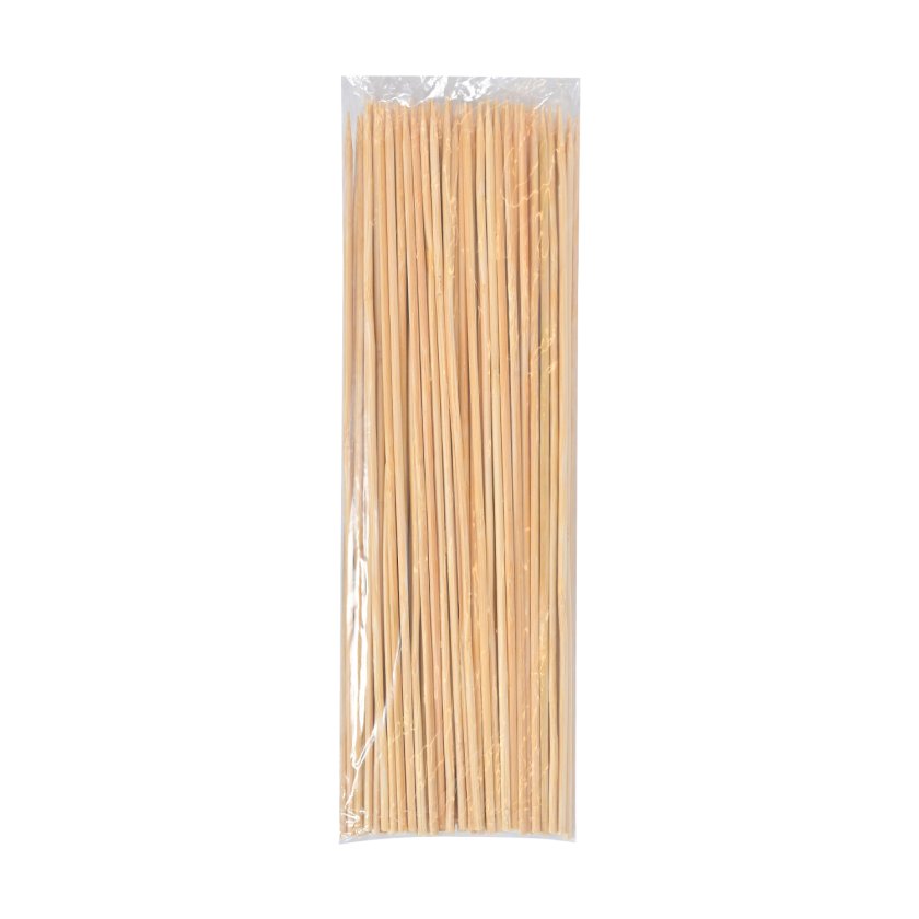 Palitos de brocheta de bambú de 25 cm marca Marzú, paquete de 100 unidades