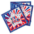 Servilletas Viva Chile 16cm diseño estrella pack 16 unidades